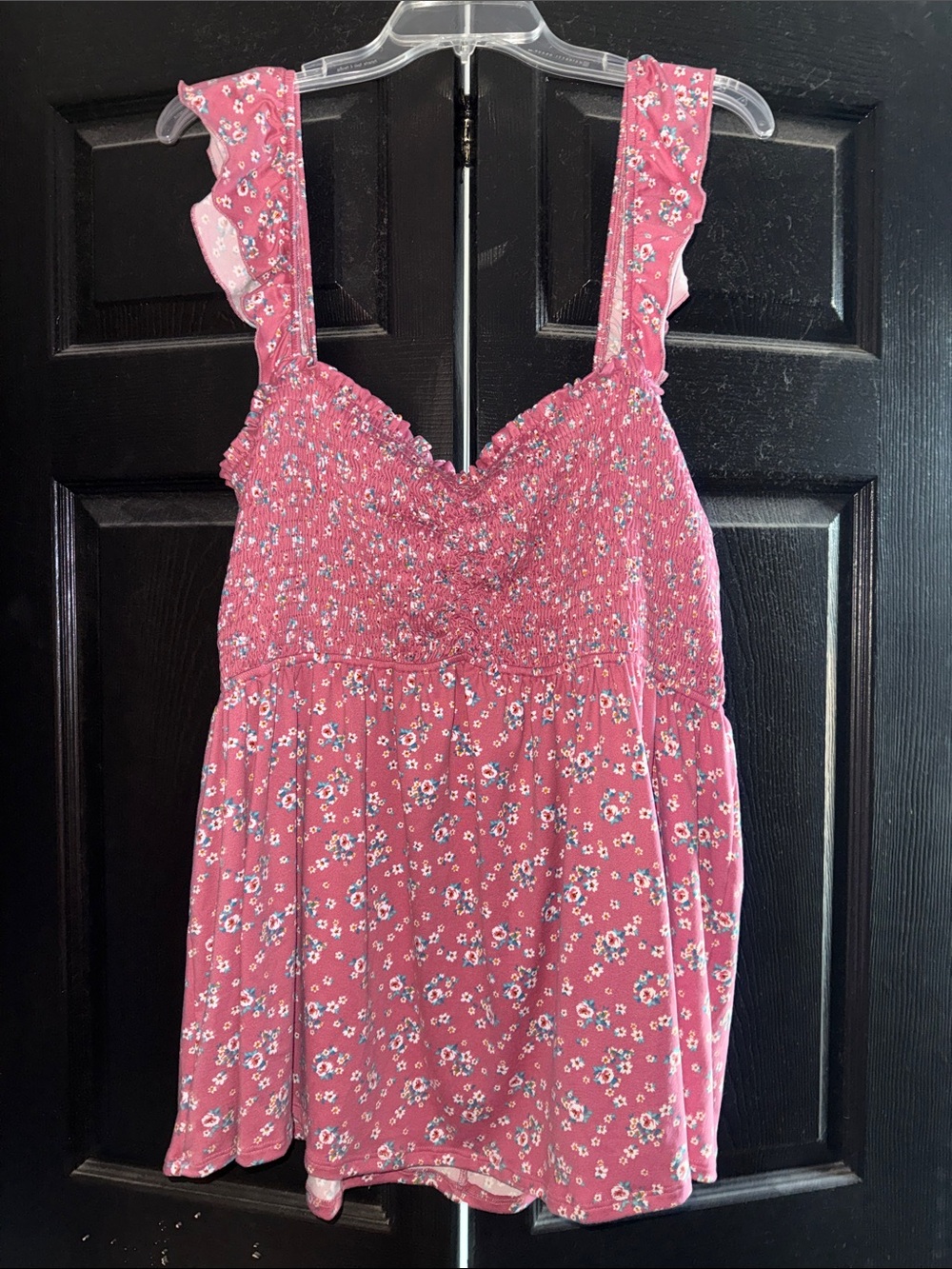 White birch peplum top